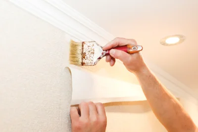 Pose de papier peint à Ségus — revêtements muraux et toiles de verre